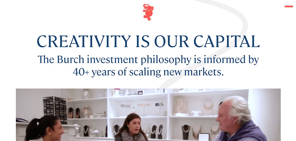 Burch Creative Capital homepage: Creativity is our capital