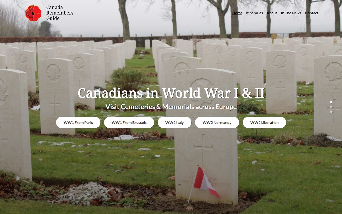 Canada Remembers Guide homepage: Canadians in World War I and II